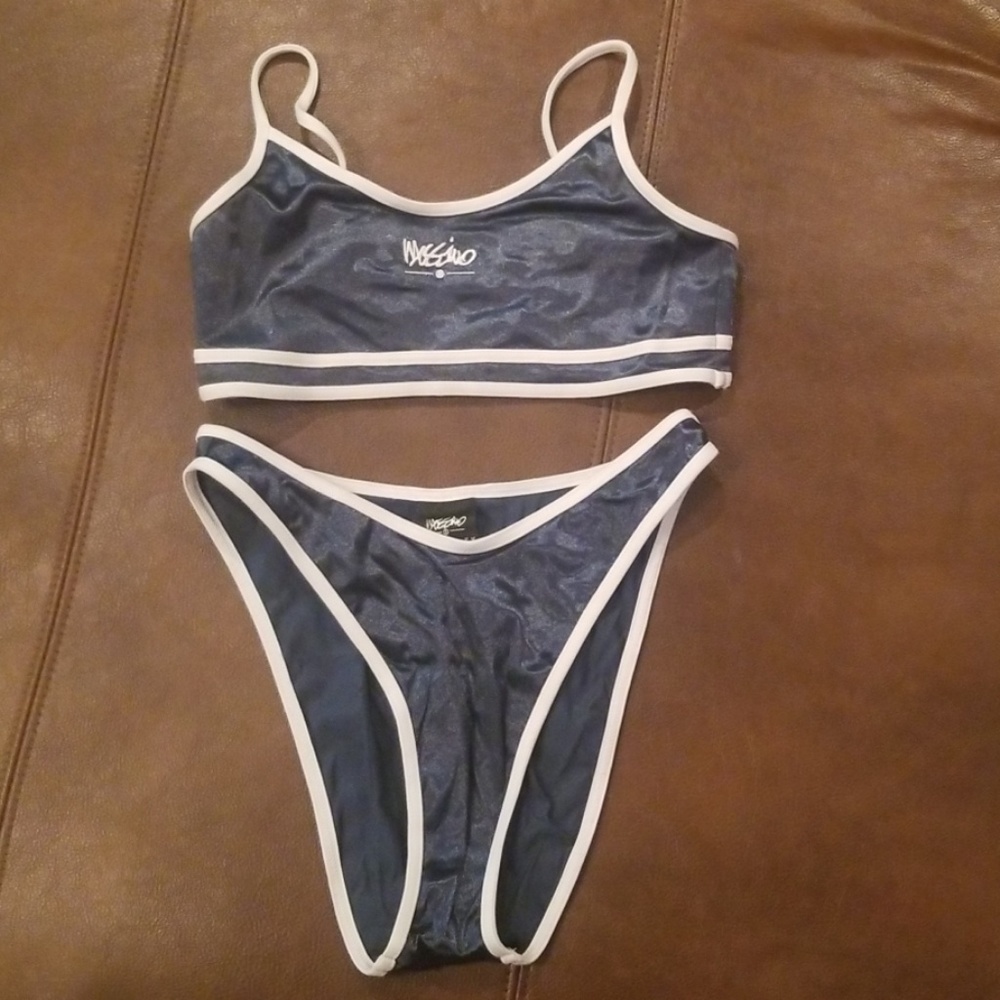 Metallic Blue Bikini